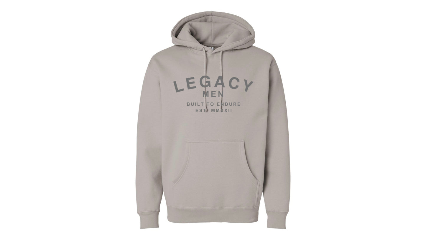 Legacy Hoodie Gray Letters