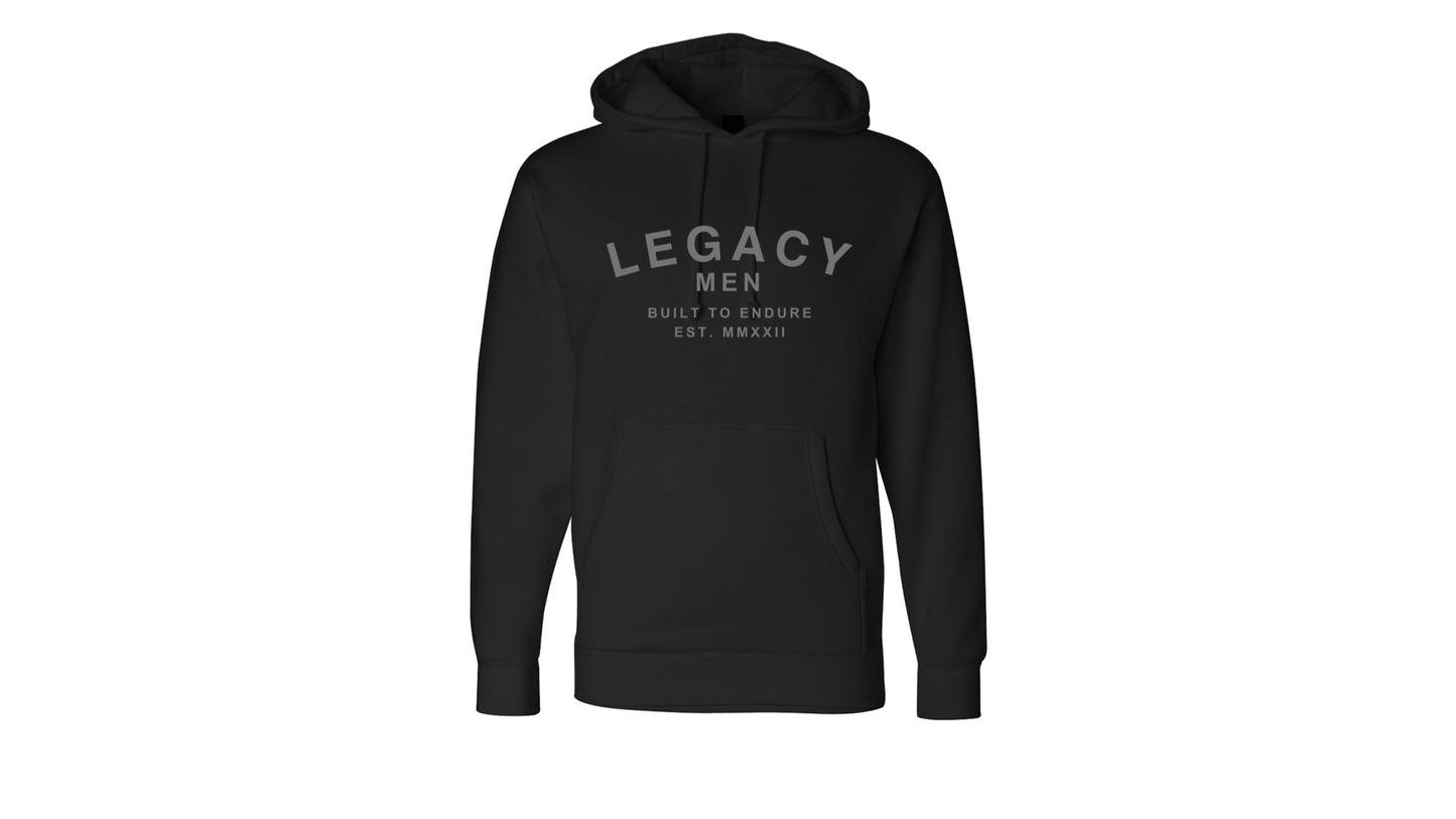 Legacy Hoodie Gray Letters
