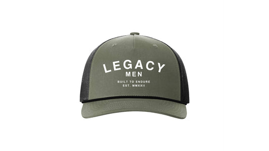 Legacy Men's Hat - Green/ White letter